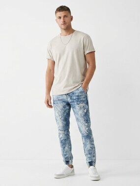 True Religion | Runner Jogger Jeans | Men's 30 | Acid Wash | Streetwear | Y2K